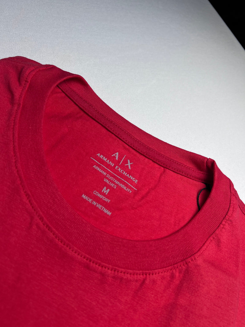 Camiseta Armani Exchange - Vermelha - Seda Pima