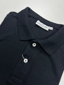 Camisa Gola Polo Lacoste Monocromática- Preta