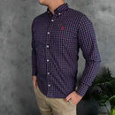 Camisa Social Polo Ralph Lauren Oxford - Xadrez Roxa