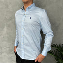 Camisa Social Polo Ralph Lauren Oxford - Azul Bebê