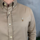 Camisa Social Polo Ralph Lauren Sarja  - Caqui