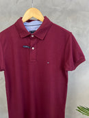 Camisa Gola Polo Tommy Hilfiger - Bordo