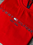 Camiseta Tommy Hilfiger - Vermelho - Seda Pima