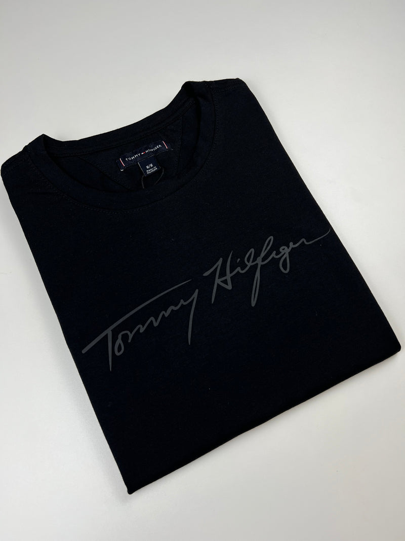Camiseta Tommy Hilfiger - Preta - Algodão Egípicio