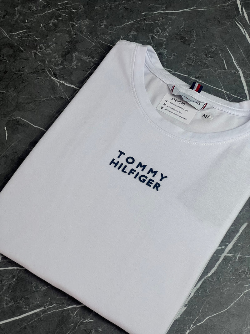 Camiseta Tommy Hilfiger - Branca - Algodão Egípcio