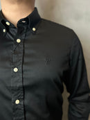 Camisa Social Polo Ralph Lauren Oxford - Preto