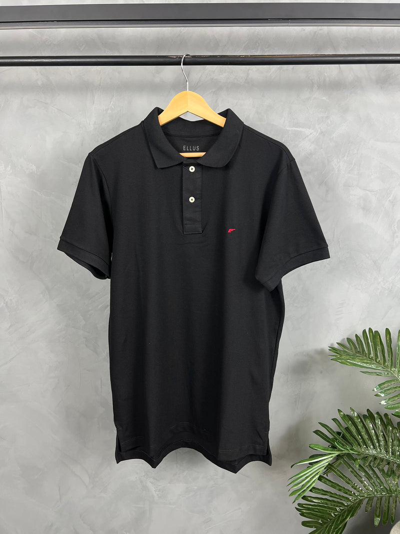 Camisa Gola Polo Ellus  -  Preta