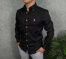 Camisa Social Polo Ralph Lauren Oxford - Xadrez Pr/Vrm