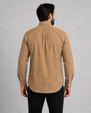Camisa Social Polo Ralph Lauren Sarja  - Marrom Claro