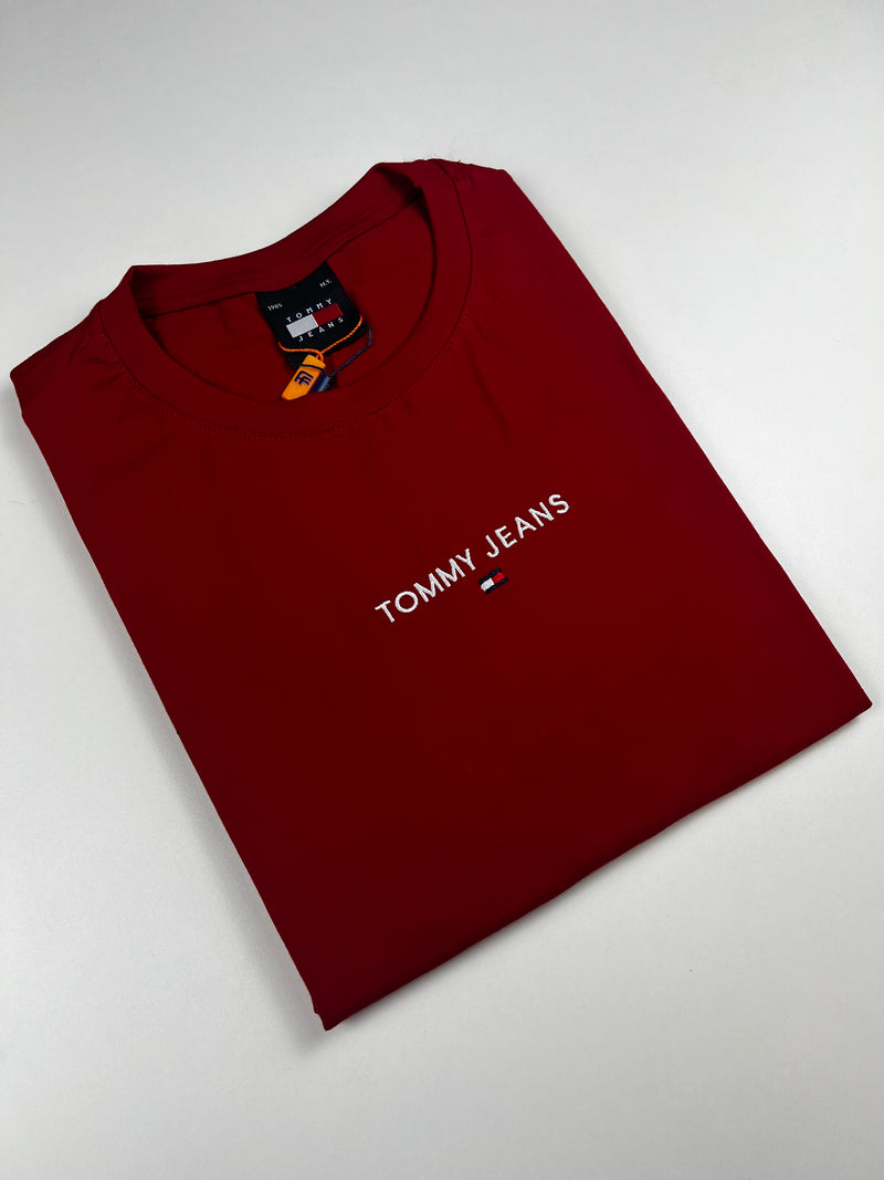 Camiseta Tommy Jeans - Vermelha - Seda Pima