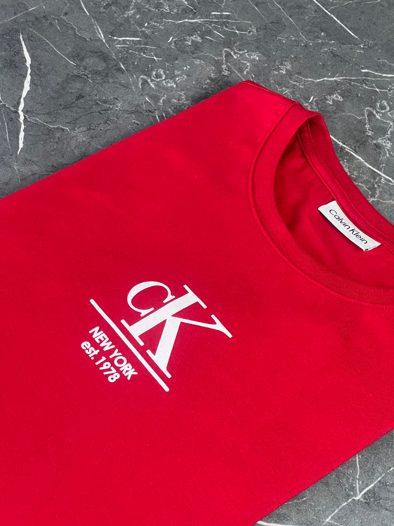 Camiseta Calvin Klein - Vermelha - Seda Pima