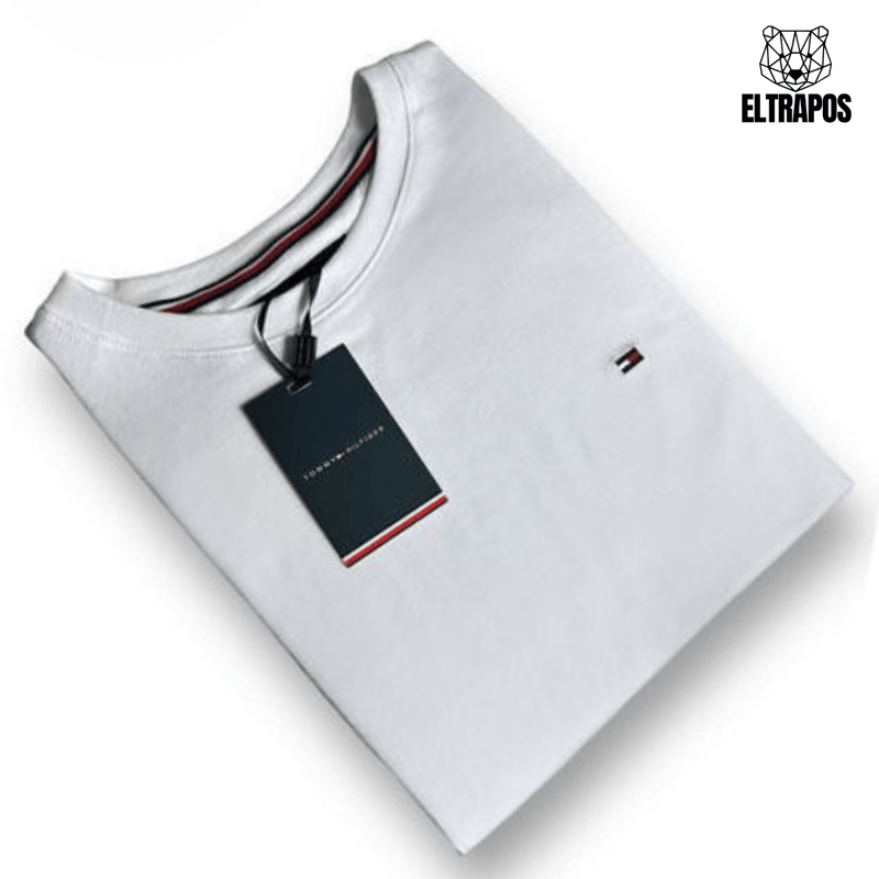 Camiseta Tommy Hilfiger - Branca - Seda Pima