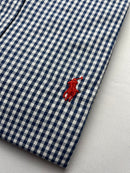 Camisa Social Polo Ralph Lauren Oxford - Xadrez Azul