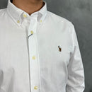 Camisa Social Polo Ralph Lauren Oxford - Branca