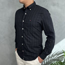 Camisa Social Tommy Hilfiger Oxford - Xadrez Pr/Az