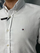 Camisa Social Tommy Hilfiger Oxford - Branca