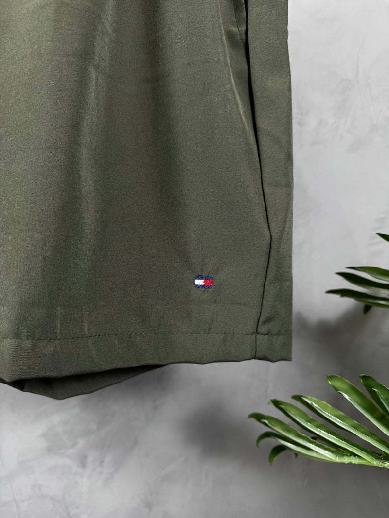 Short Tactel Premium Tommy Hilfiger - Verde Militar