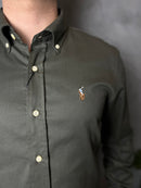 Camisa Social Polo Ralph Lauren Oxford - Verde