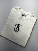 Camiseta Calvin Klein - Off White    - Seda Pima