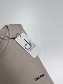 Camiseta Calvin Klein - Bege  - Algodão Egípcio