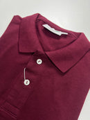 Camisa Gola Polo Lacoste Monocromática- Bordo