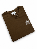 Camiseta Lacoste Paris - Algodão Egípicio - Marrom