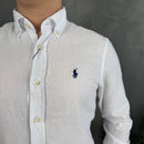 Camisa Social Polo Ralph Lauren - Branca - Linho