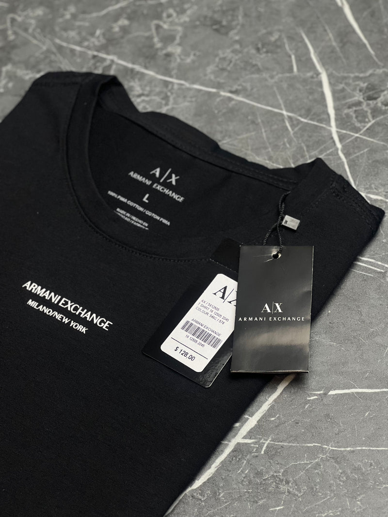 Camiseta Armani Exchange - Preta - Algodão Egípcio