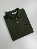 Camisa Gola Polo Lacoste Monocromática - Verde Militar