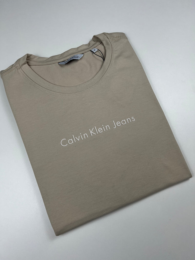 Camiseta Calvin Klein - Bege - Algodão Egípcio