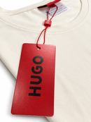 Camiseta Hugo Boss - Off White  - Algodão Egípcio