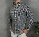 Camisa Social Polo Ralph Lauren Oxford - Xadrez Preta