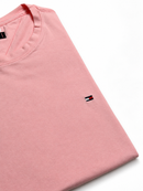 Camiseta Tommy Hilfiger Basic - Rosa  - Algodão Egípcio