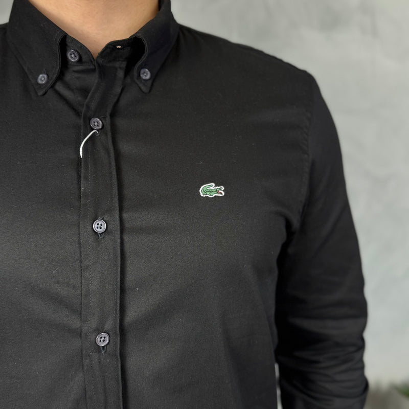 Camisa Social Lacoste - Preta