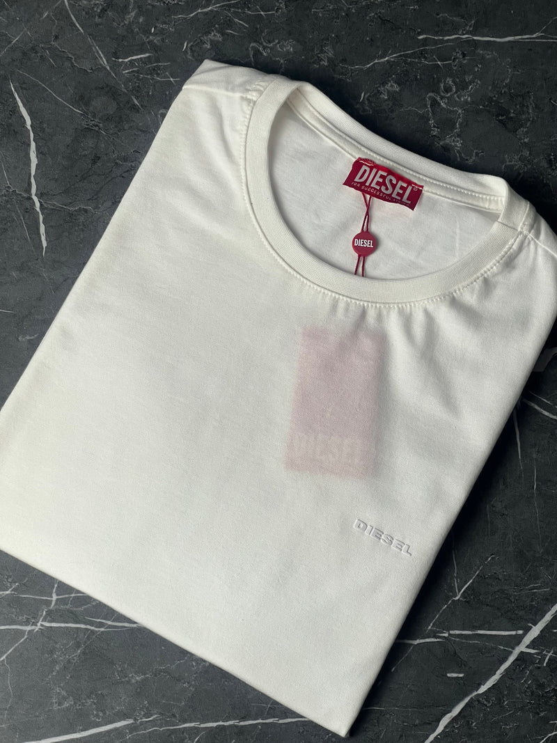 Camiseta Diesel - Off White - Seda Pima