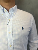 Camisa Social BR/AZ Polo Ralph Lauren Oxford - Xadrez