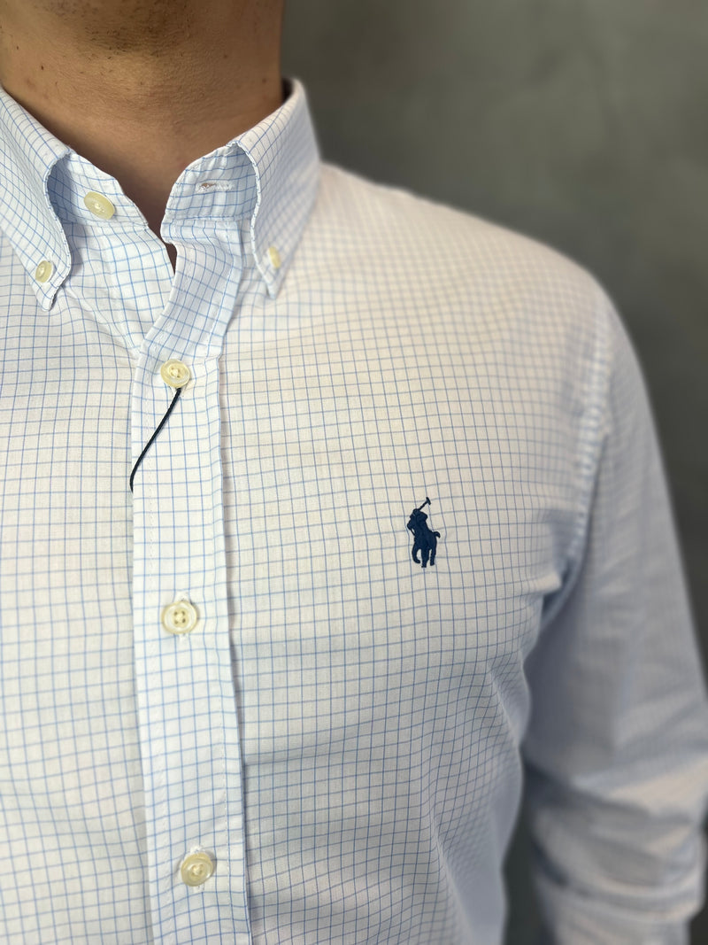 Camisa Social BR/AZ Polo Ralph Lauren Oxford - Xadrez