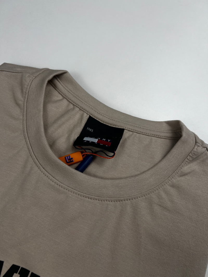 Camiseta Tommy Jeans - Bege - Seda Pima