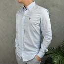 Camisa Social Polo Ralph Lauren Oxford - Listrada - Azul Bebê