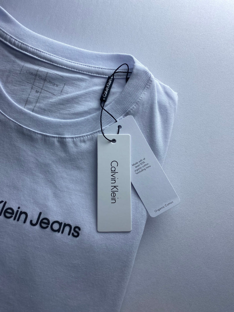 Camiseta Calvin Klein - Branca - Seda Pima