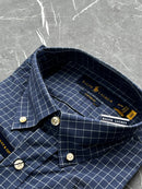 Camisa Social Polo Ralph Lauren Oxford - Xadrez Azul Marinho