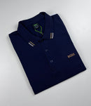 Camisa Gola Polo Hugo Boss -  Azul Marinho