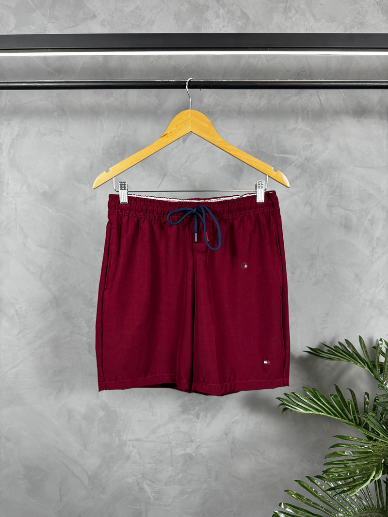 Short Tactel Premium Tommy Hilfiger - Bordo