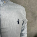 Camisa Social Polo Ralph Lauren Oxford - Azul Bebê