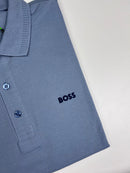Camisa Gola Polo Hugo Boss - Azul Petróleo