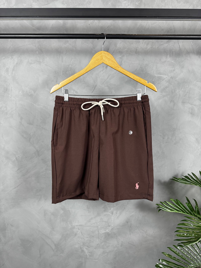 Short Tactel Premium Polo Ralph Lauren - Marrom