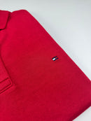 Camisa Gola Polo Plus Size Tommy Hilfiger - Vermelha
