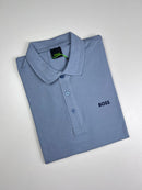 Camisa Gola Polo Hugo Boss - Azul Petróleo