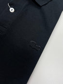 Camisa Gola Polo Plus Size Lacoste  - Preta Monocromática