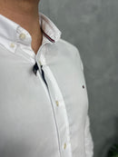 Camisa Social Tommy Hilfiger Oxford - Branca